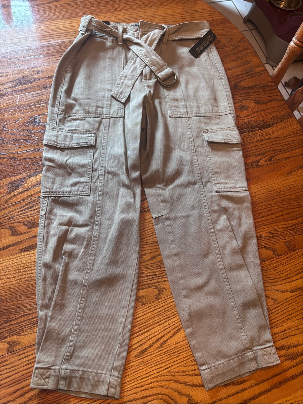 Banana Republic Utility Cargo Pants with Belt - Taupe